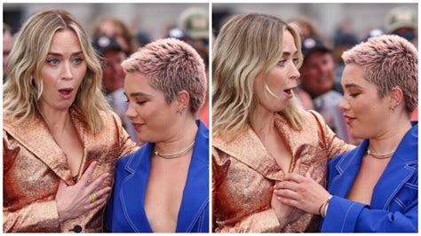 emily blunt pokies|Florence Pugh Saves Emily Blunt From A Wardrobe .